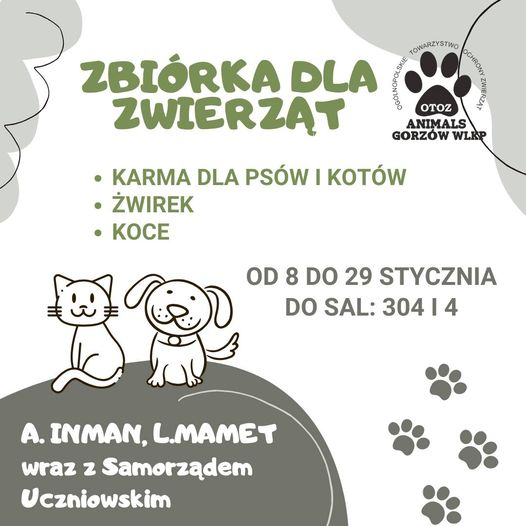 Read more about the article Zbiórka dla zwierząt