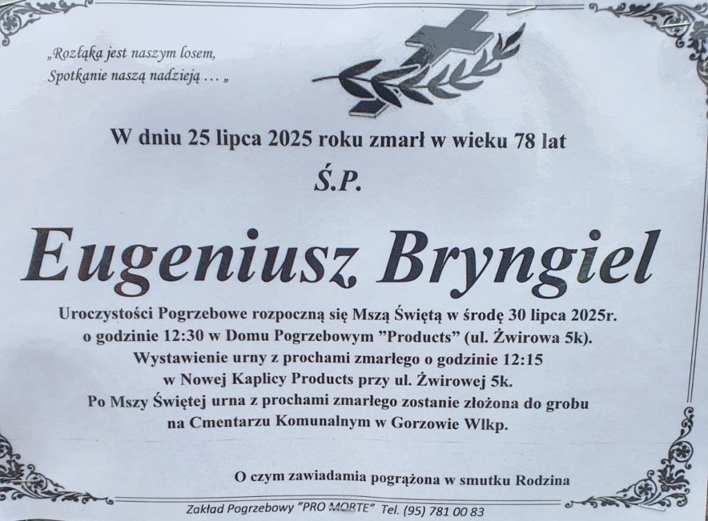 OSTATNIE POŻEGNANIE