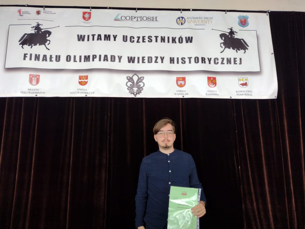 Marcel finalistą Olimpiady Wiedzy Historycznej