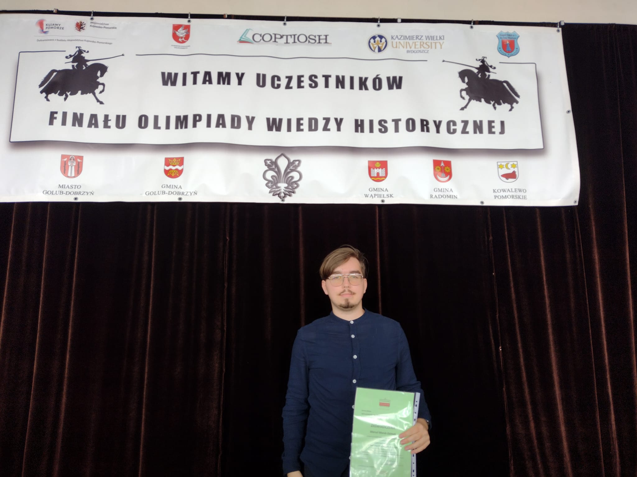 Read more about the article Marcel finalistą Olimpiady Wiedzy Historycznej