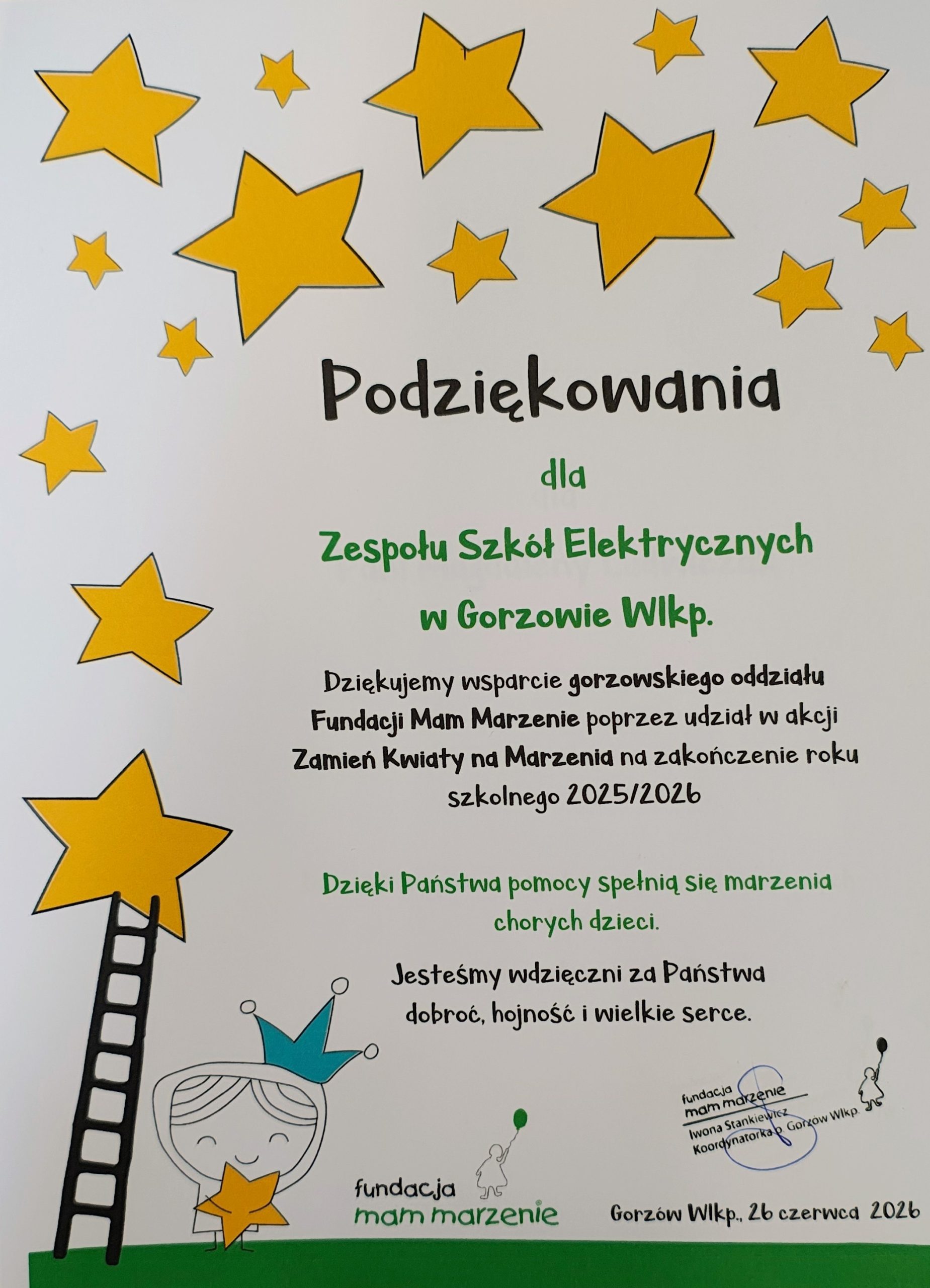 Read more about the article Zamieniliśmy kwiaty na marzenia – dziękujemy!